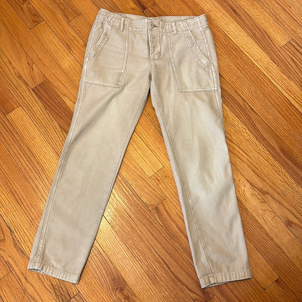 AMERICAN EAGLE KHAKI UTILITY SZ4 9466-M BUTTON FLAP POCKETS